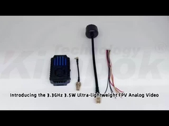 3.3G 3.5W FPV UAV Video Transmitter 3.3Ghz VTX con IRC 24CH 25mW/2000mW/3500mW FPV VTX Modulo
