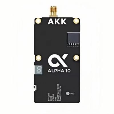 AKK 5.8G 10W VTX Alpha10 Video Transmitter Supporto audio intelligente con 80 CH Drone RC accessori