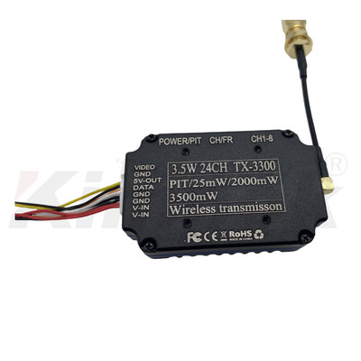 3.3G 3.5W FPV UAV Video Transmitter 3.3Ghz VTX con IRC 24CH 25mW/2000mW/3500mW FPV VTX Modulo