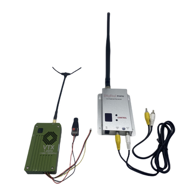 1.2Ghz 8W Drone Video Transmitter Receiver 1.2G FPV VTX VRX Trasmissione a lungo raggio
