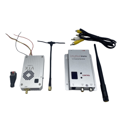 1.5G 5W FPV Wireless Video Transmitter e Receiver 20km Long Range VTX VRX RC Racing