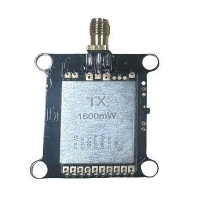 Trasmettitore video wireless per drone FPV da 1.2 GHz, 1.2G, 1.6W di potenza RF VTX, 8 canali