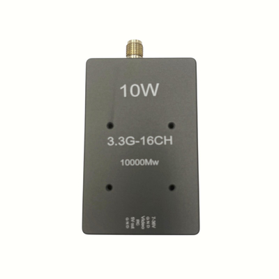 Trasmettitore video per drone 3.3G 10W, VTX wireless FPV a 3.3 GHz per trasmissione video a lungo raggio