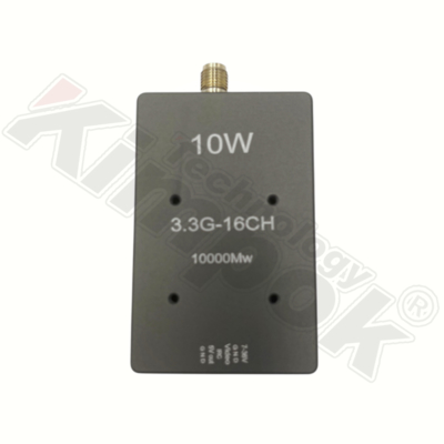Trasmettitore video per drone 3.3G 10W, VTX wireless FPV a 3.3 GHz per trasmissione video a lungo raggio