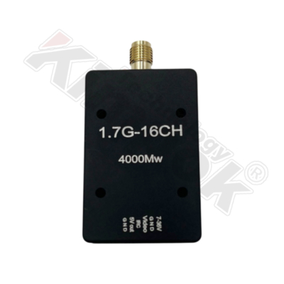 Trasmettitore video analogico FPV da 1,7 GHz 4W con VTX wireless a lungo raggio per video UAV TX