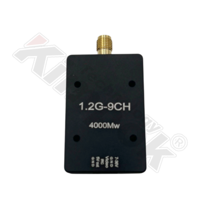 1.2Ghz 4W UAV Video Transmitter FM Modulazione 9 canali VTX Trasmissione stabile wireless
