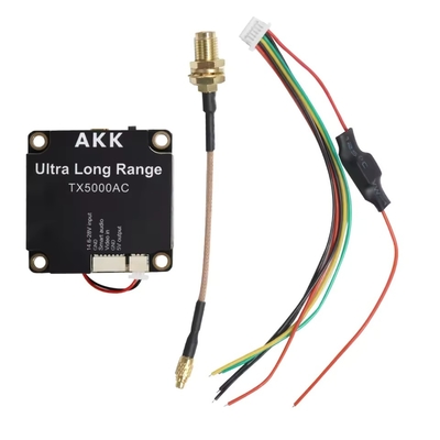 Trasmettitore video UAV AKK 5W FPV VTX 96CH Trasmettitore video supporto Smart Audio Video Link