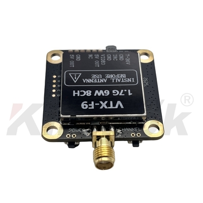 Trasmettitore video wireless 1.7G VTX 1.9G VTX 6W Trasmissione immagini a lunga distanza 20km