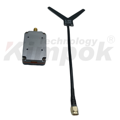 Trasmettitore video wireless UAV VTX da 1,7 GHz Supporto IRC Tramp Video Link 4W Potenza RF VTX